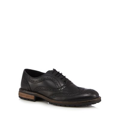 Red Tape Black leather oxford brogues
